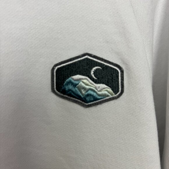 EUC - Zyia Active White Crew Neck Sweatshirt with logo - Size L - Picture 2 of 6